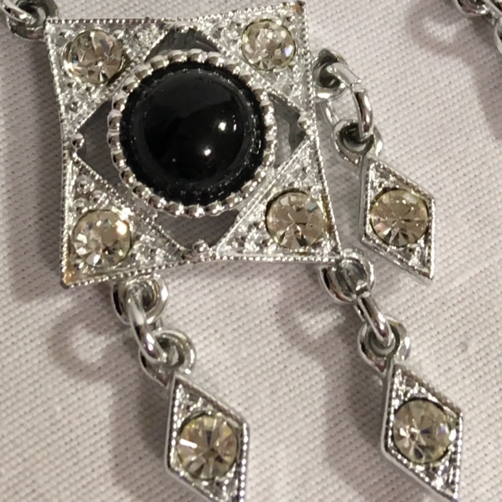Silver Dangle Earrings - Picture 2 of 2